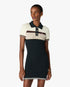 Café Culture Wool Stripe Polo Mini Dress