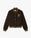 Brown Celestial Pyramid Wool Varsity Jacket