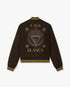 Brown Celestial Pyramid Wool Varsity Jacket