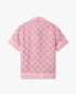 Chemise en soie rose à monogramme Radiating