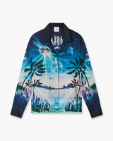 Crystal Alchemy Long Sleeve Silk Twill Shirt