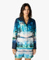 Crystal Alchemy Long Sleeve Silk Twill Shirt