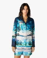 Crystal Alchemy Long Sleeve Silk Twill Shirt