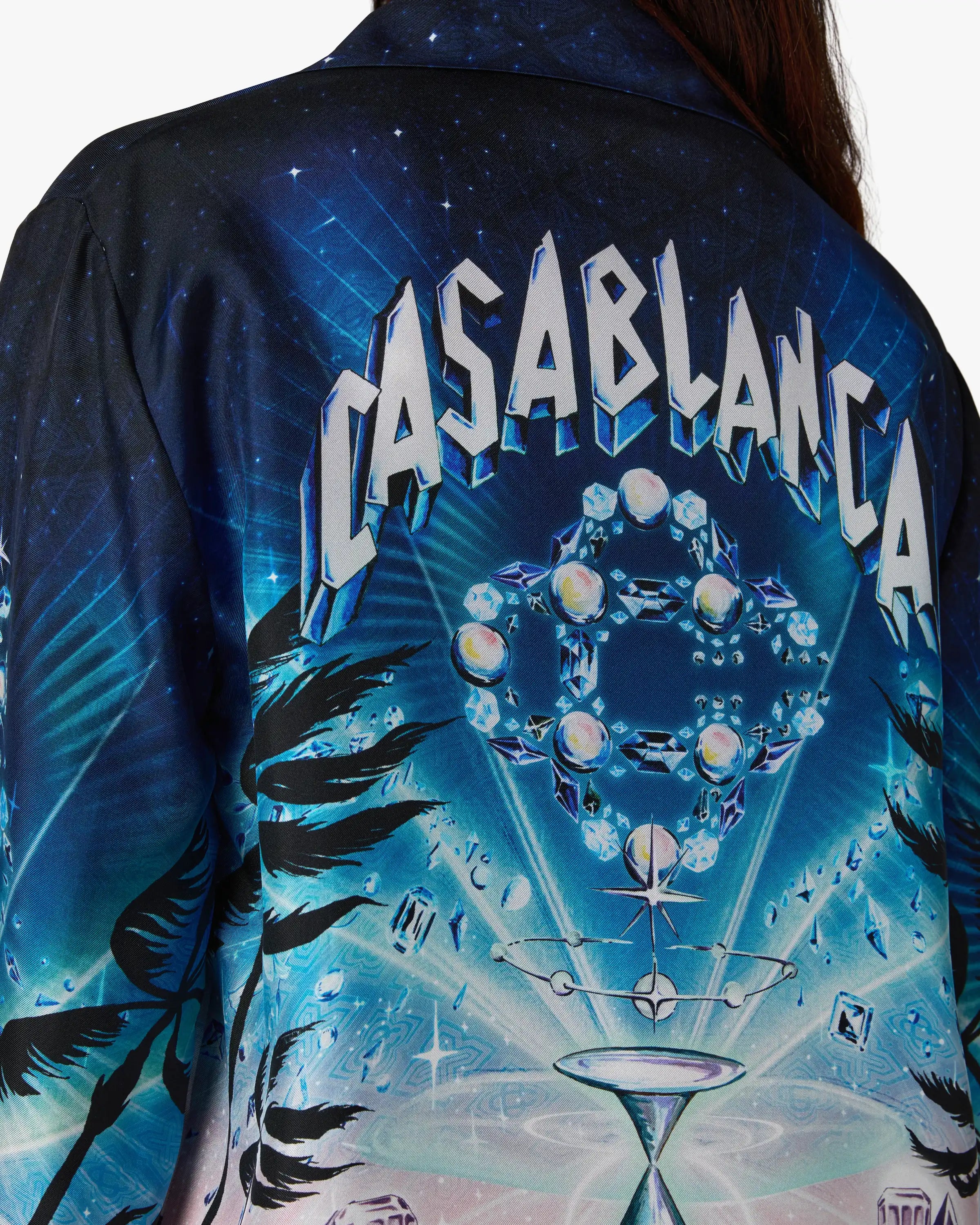Crystal Alchemy Long Sleeve Silk Twill Shirt