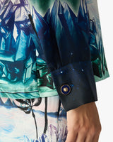 Crystal Alchemy Long Sleeve Silk Twill Shirt