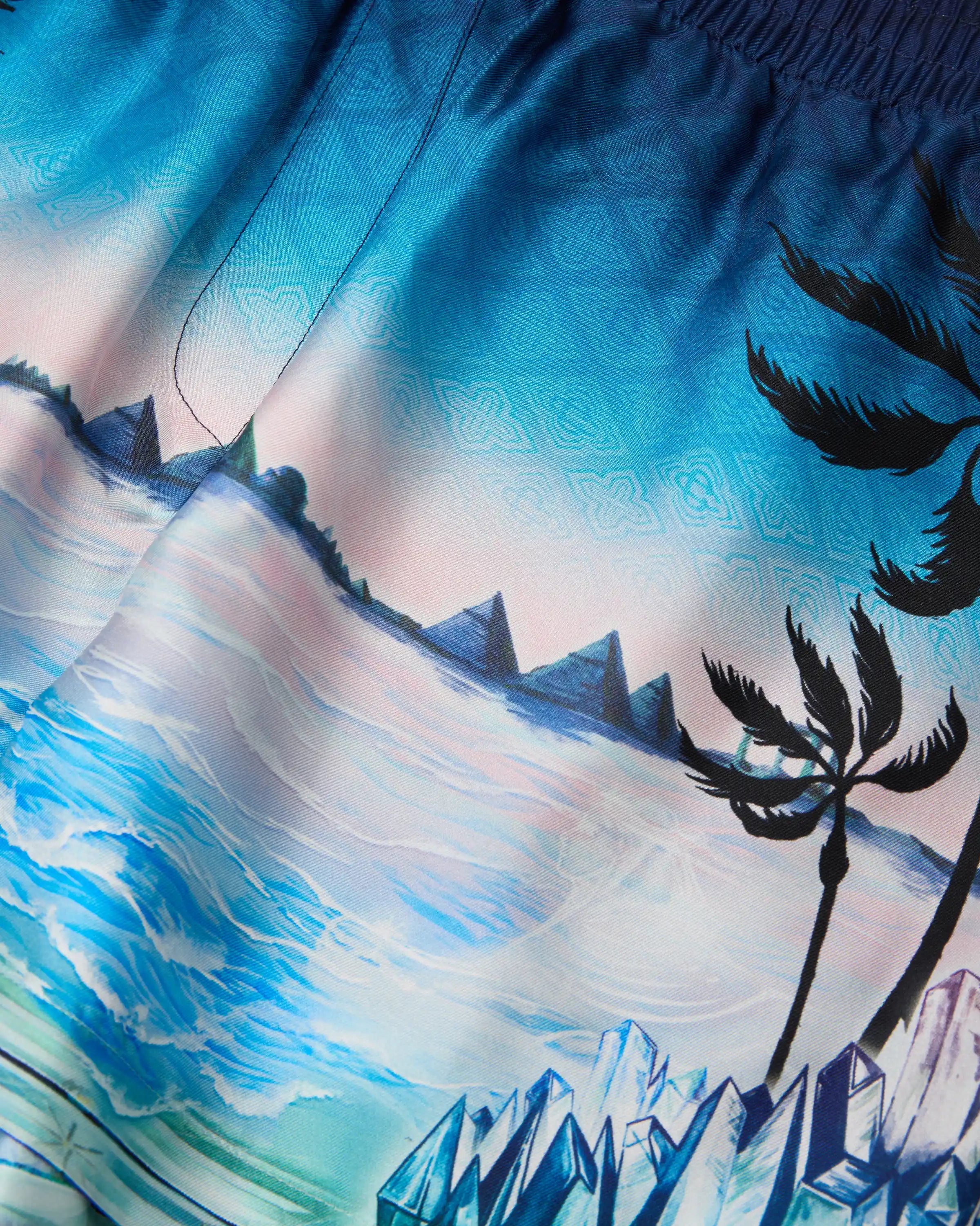 Crystal Alchemy Silk Twill Shorts
