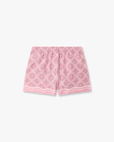 Pink Radiating Monogram Silk Shorts