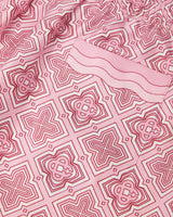 Pink Radiating Monogram Silk Shorts