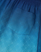Blue & Green Gradient Monogram Jacquard Trousers