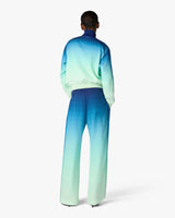 Blue & Green Gradient Monogram Jacquard Trousers