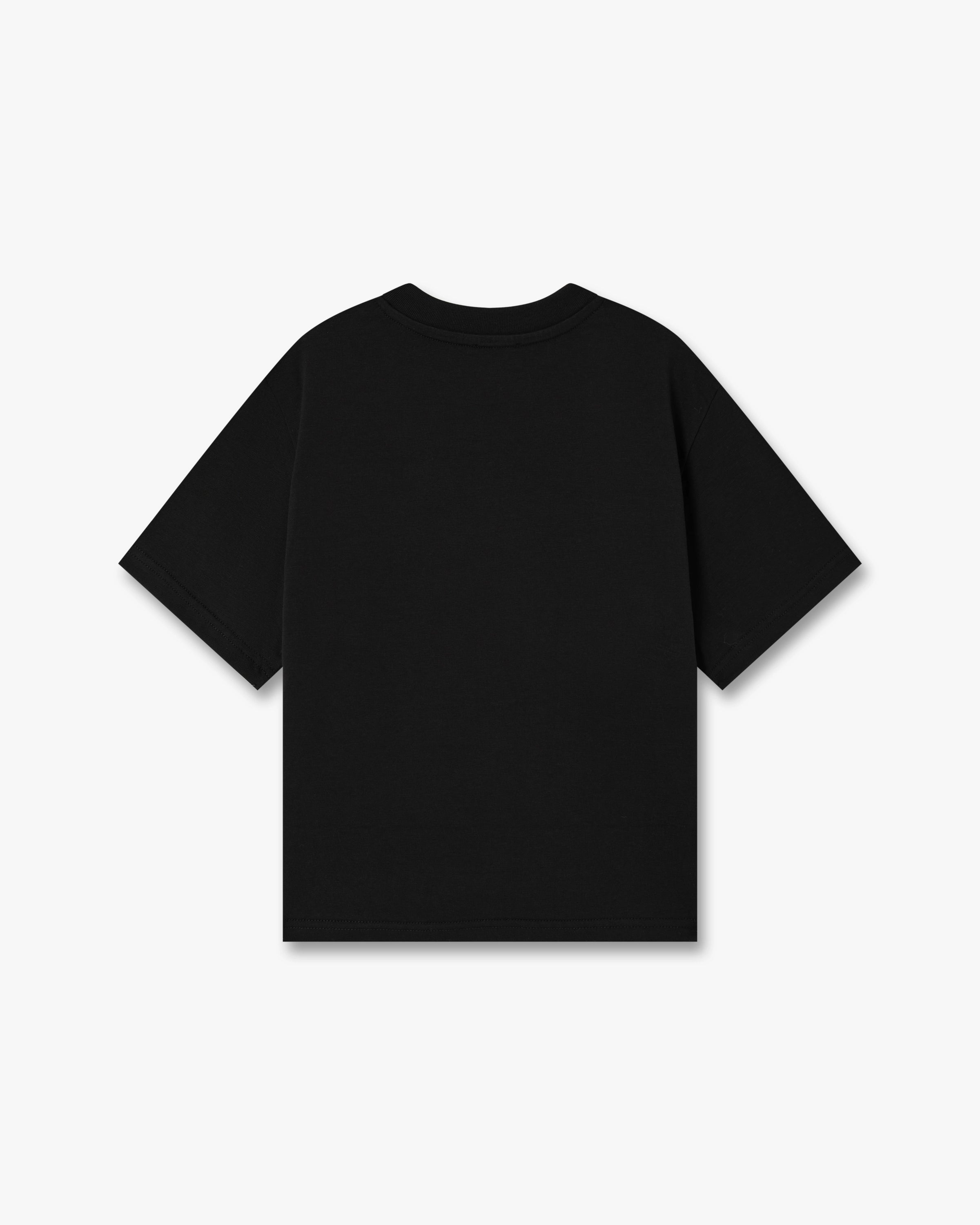 Black Logo Cropped Baby Short Sleeved T-Shirt