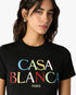 Black Logo Cropped Baby Short Sleeved T-Shirt