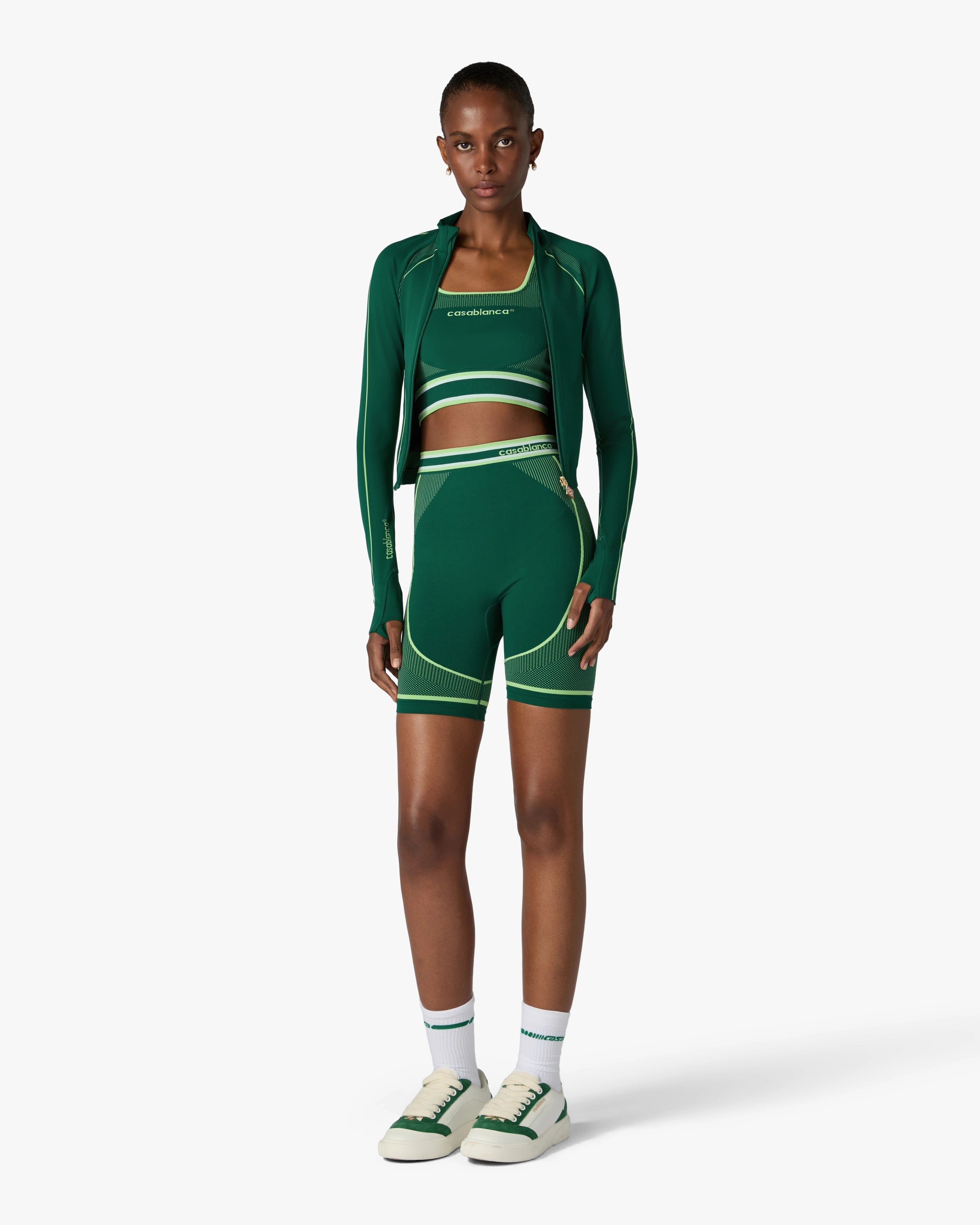 Green Seamless Shorts
