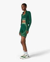 Green Seamless Zip-Up Jacket