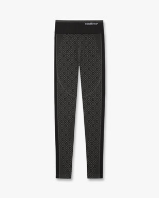 Grey Seamless Monogram Leggings