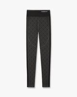 Grey Seamless Monogram Leggings