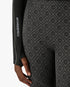Grey Seamless Monogram Half Zip Long Sleeve Top