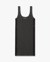 Grey Seamless Monogram Mini Dress