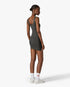 Grey Seamless Monogram Mini Dress