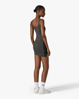 Grey Seamless Monogram Mini Dress