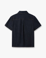 Indigo Raw Denim Short Sleeve Shirt