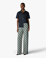 Indigo Raw Denim Short Sleeve Shirt