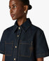 Indigo Raw Denim Short Sleeve Shirt