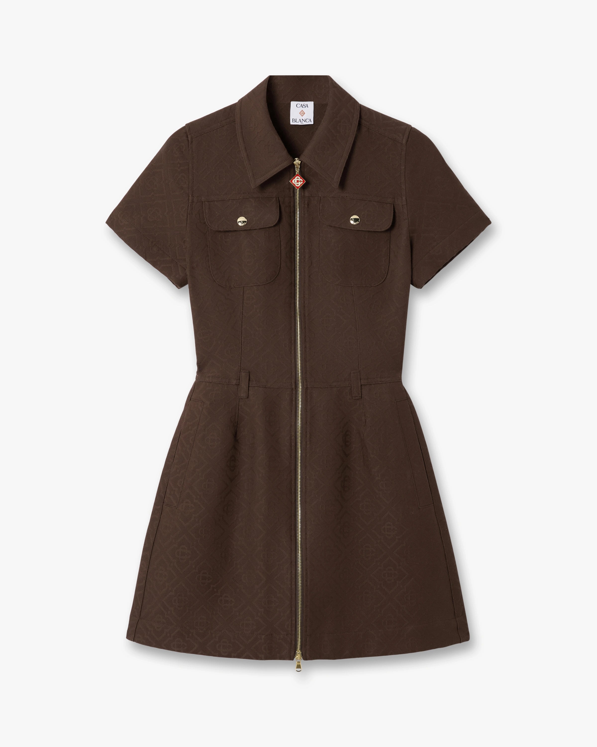 Dark Brown Monogram Canvas Midi Dress