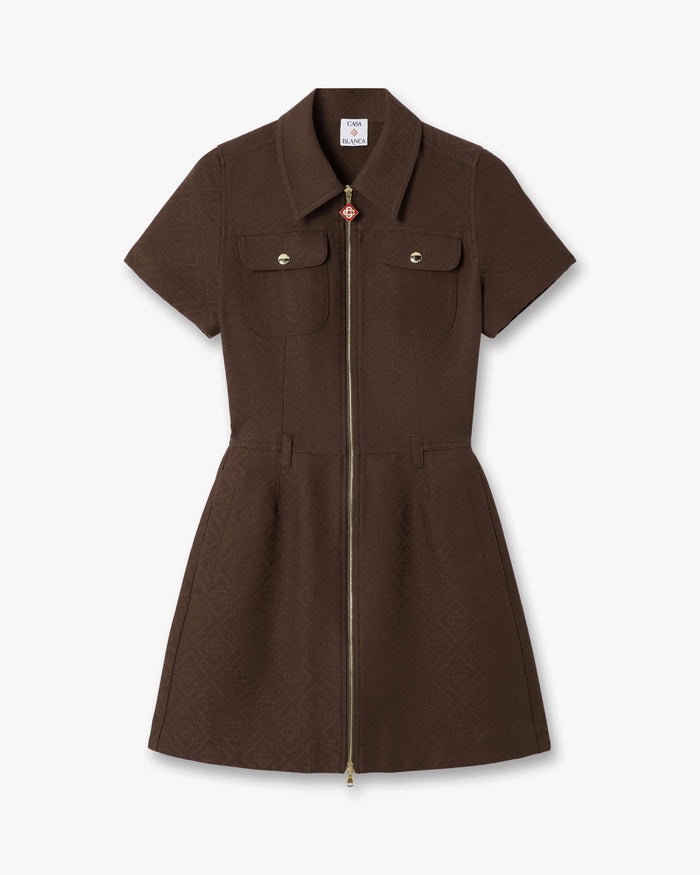 Dark Brown Monogram Canvas Midi Dress