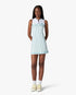 White Floral Stripe Sporty Tennis Mini Dress