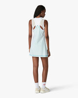 White Floral Stripe Sporty Tennis Mini Dress