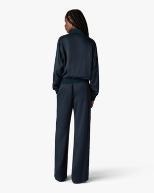 Navy Monogram Track Jacket