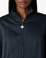 Navy Monogram Track Jacket