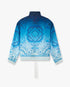 Blue Gradient Egyptian Rug Silk Track Jacket