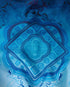 Blue Gradient Egyptian Rug Silk Track Jacket