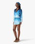 Blue Gradient Egyptian Rug Silk Track Jacket