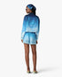 Blue Gradient Egyptian Rug Silk Track Jacket