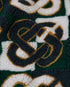 Green & Navy Check Monogram Fleece Jacket
