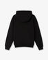 Black Stacked Logo Embroidered Hooded Sweatshirt