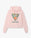 Pink Tennis Club Icon Pyramid Abduction Cropped Hooded Sweatshirt
