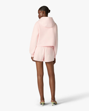 Pink Tennis Club Icon Pyramid Abduction Cropped Hooded Sweatshirt
