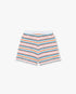 Multicolour Striped Shirred Shorts