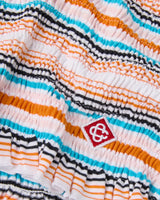 Multicolour Striped Shirred Shorts