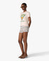 Multicolour Striped Shirred Shorts