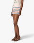 Multicolour Striped Shirred Shorts