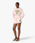 Pink Tennis Club Icon Pyramid Abduction Embroidered Sweatshorts