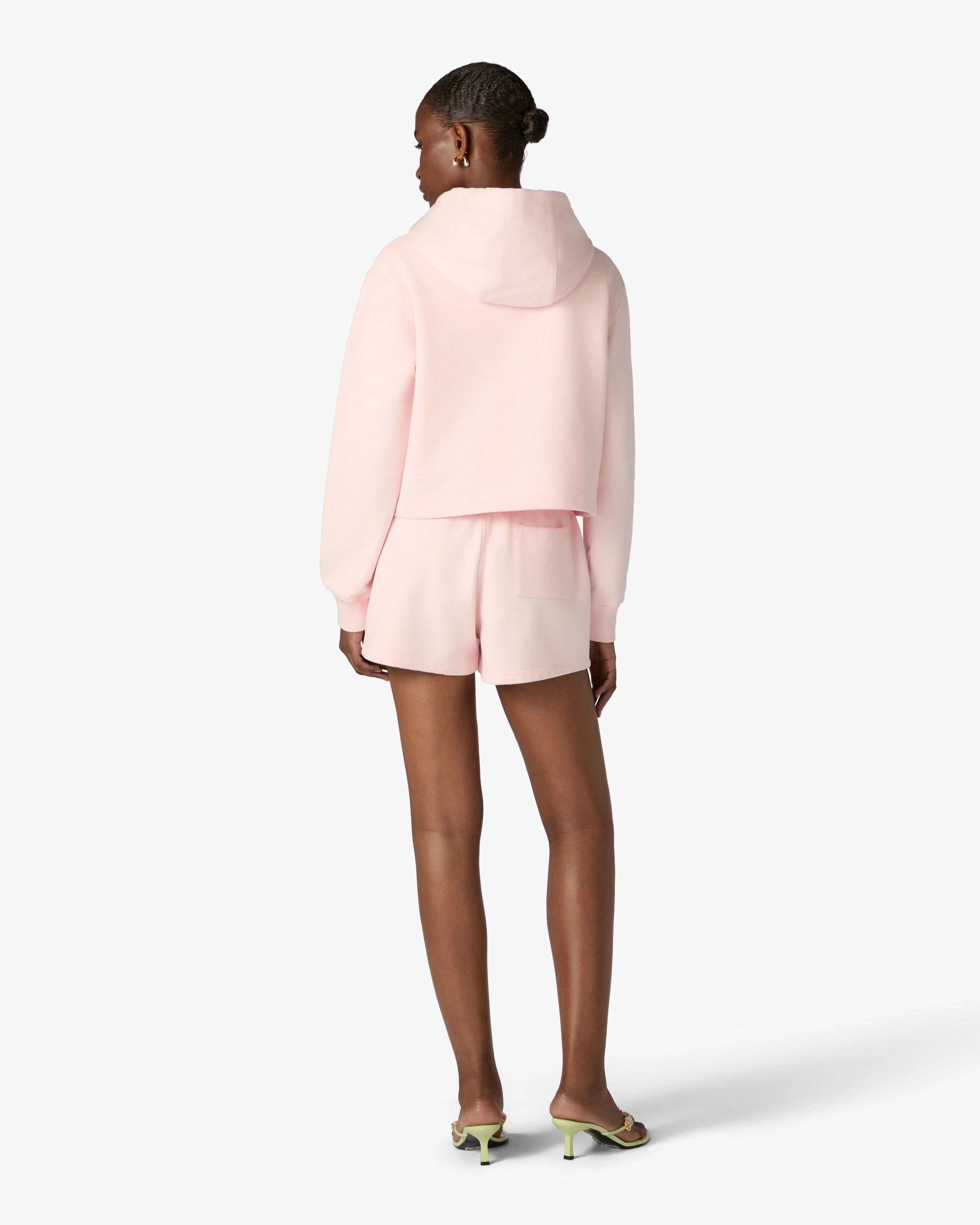 Pink Tennis Club Icon Pyramid Abduction Embroidered Sweatshorts