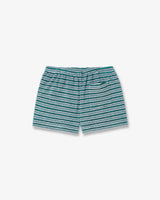 Teal Striped Towelling Shorts