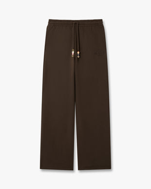Dark Brown Wide Leg Sweatpants