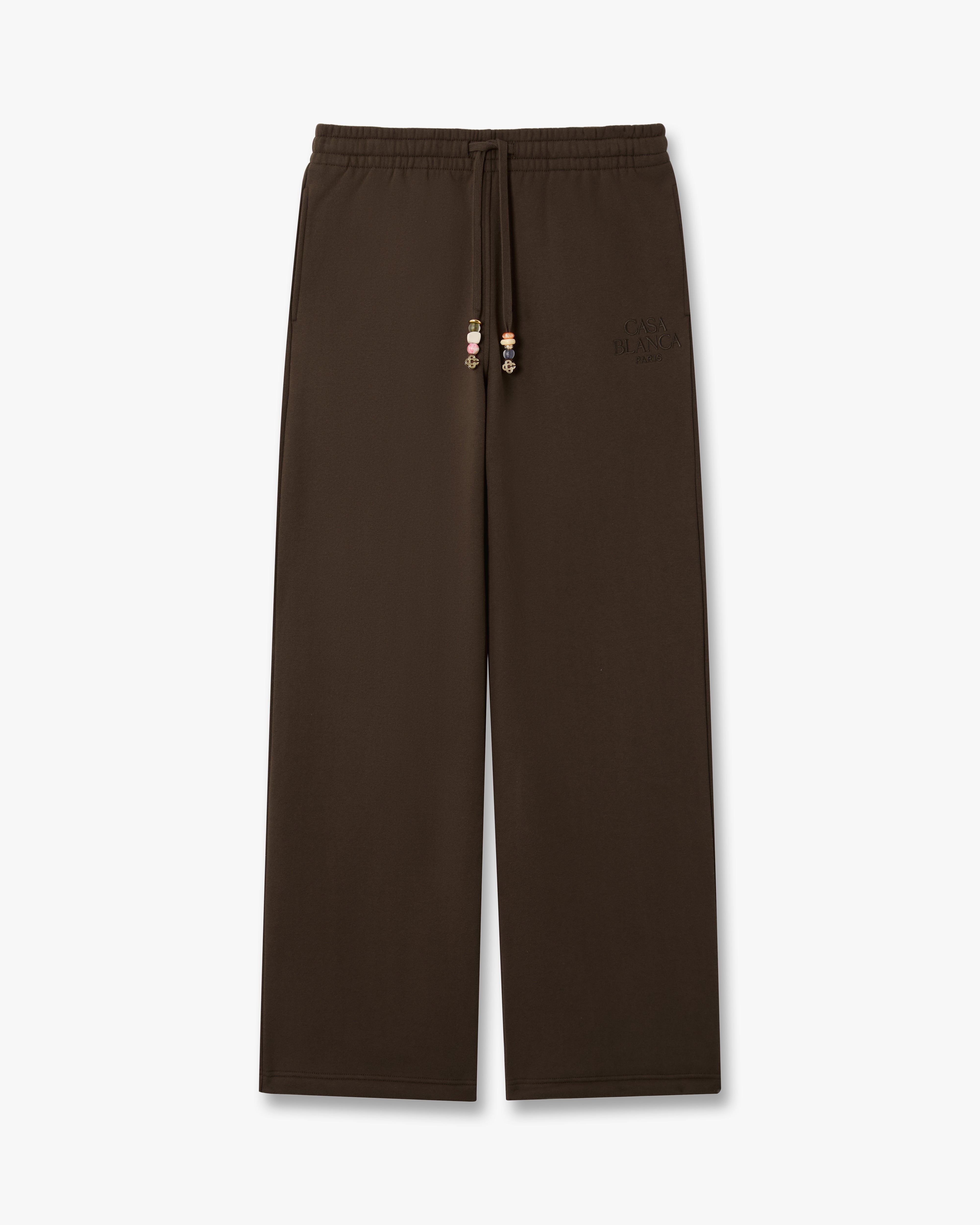 Dark Brown Wide Leg Sweatpants